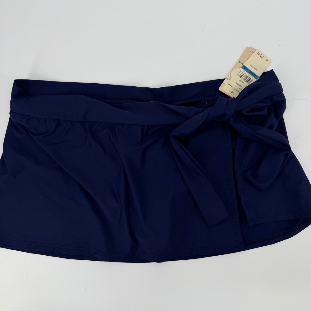 Tommy Bahama Pearl Solids Skirted Hipster Navy Blue Mare TSW52226B NWT XL